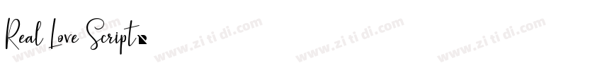 Real Love Script字体转换